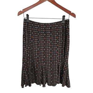 Briggs New York Brown Patterned light Skirt size medium